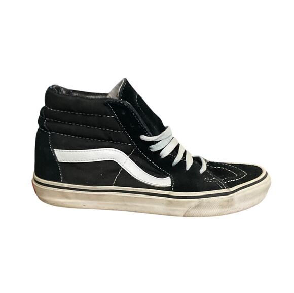 Vans Sk8-Hi Old Skool Black White Suede Men’s 6